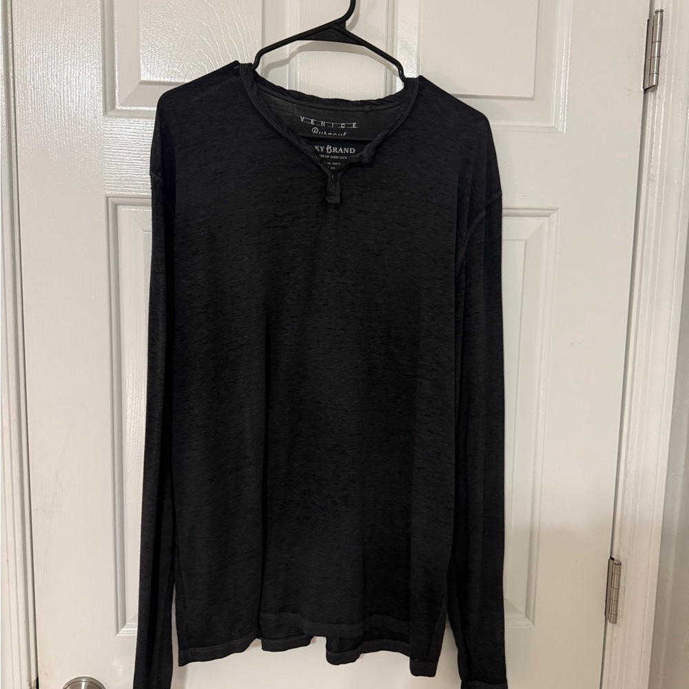 Lucky Brand Black Long Sleeve Tee
